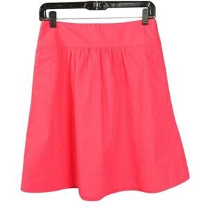 J Crew A-line Skirt SZ 0 Pink Lined Knee Length